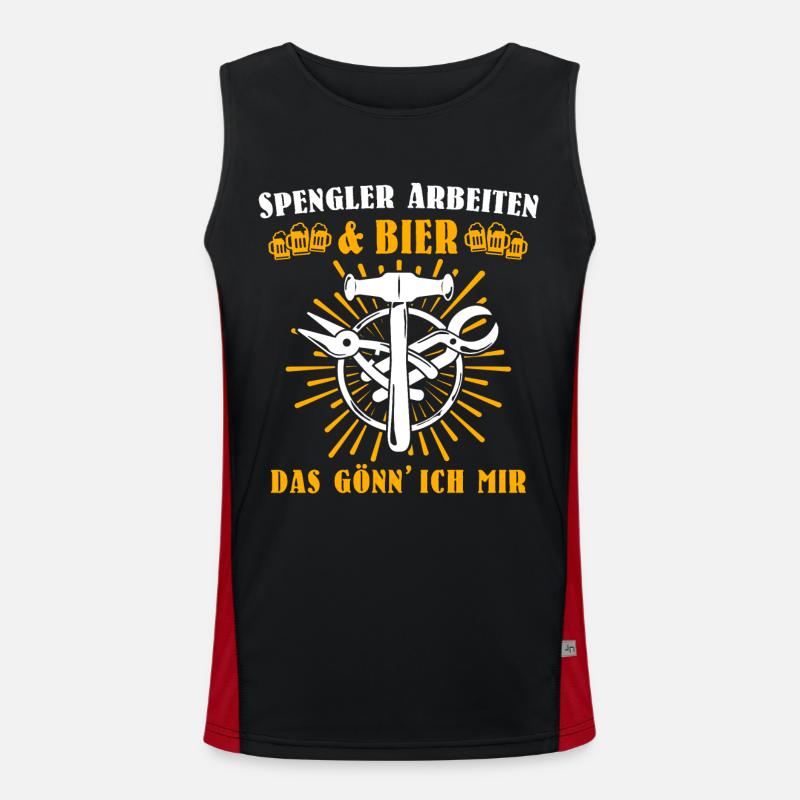 Spengler Bauspengler Karrosseriespengler Funktionelles Kontrast-Tank Top für Männer 