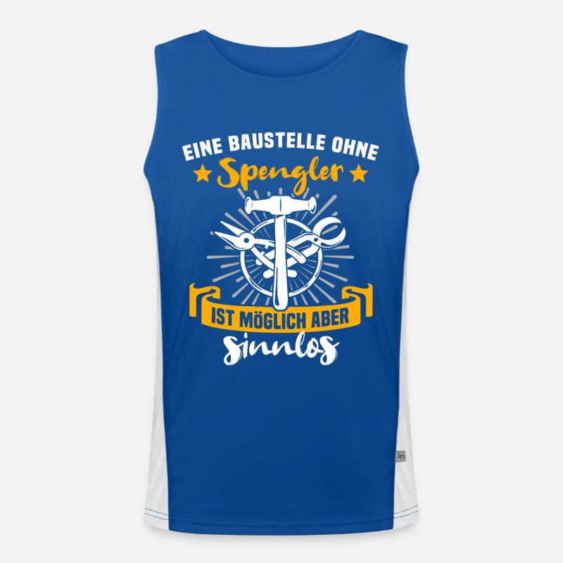 Spengler Bauspengler Karrosseriespengler Funktionelles Kontrast-Tank Top für Männer 