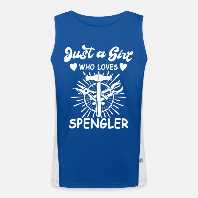 Spengler profession Construction plumber sayings Men's Functional Contrast Tank Top 