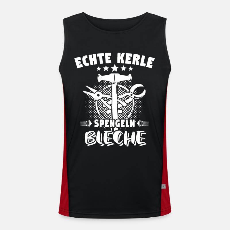 Spengler Bauspengler Karrosseriespengler Funktionelles Kontrast-Tank Top für Männer 