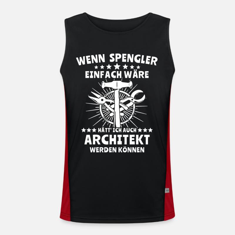 Spengler Bauspengler Karrosseriespengler Funktionelles Kontrast-Tank Top für Männer 