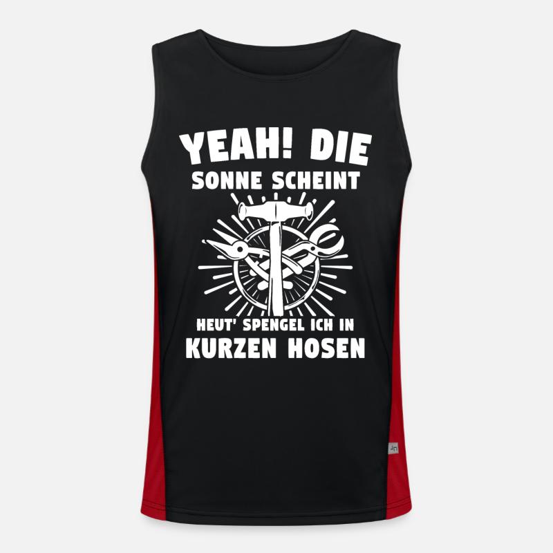 Spengler Bauspengler Karosseriespengler Funktionelles Kontrast-Tank Top für Männer 
