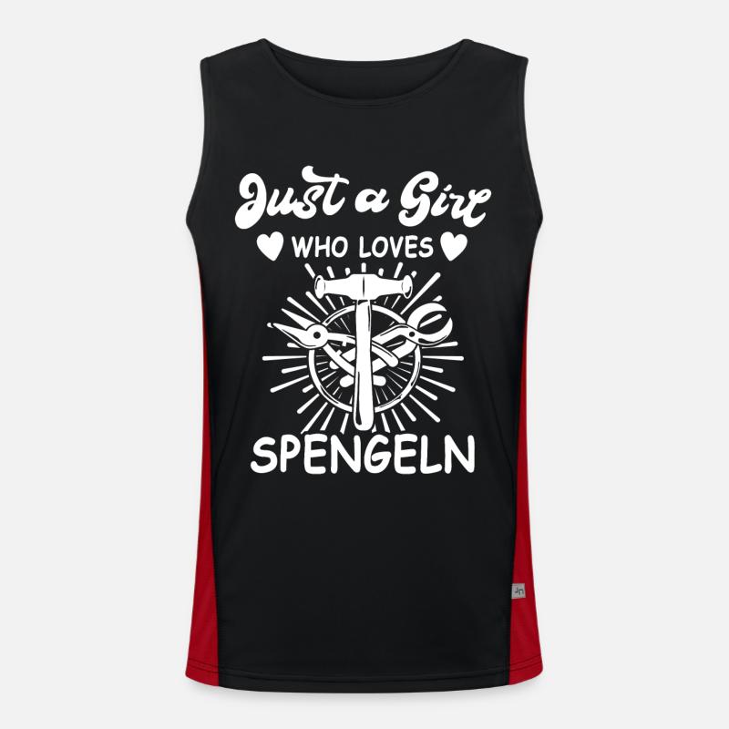 Spengler Bauspengler Karosseriespengler Funktionelles Kontrast-Tank Top für Männer 