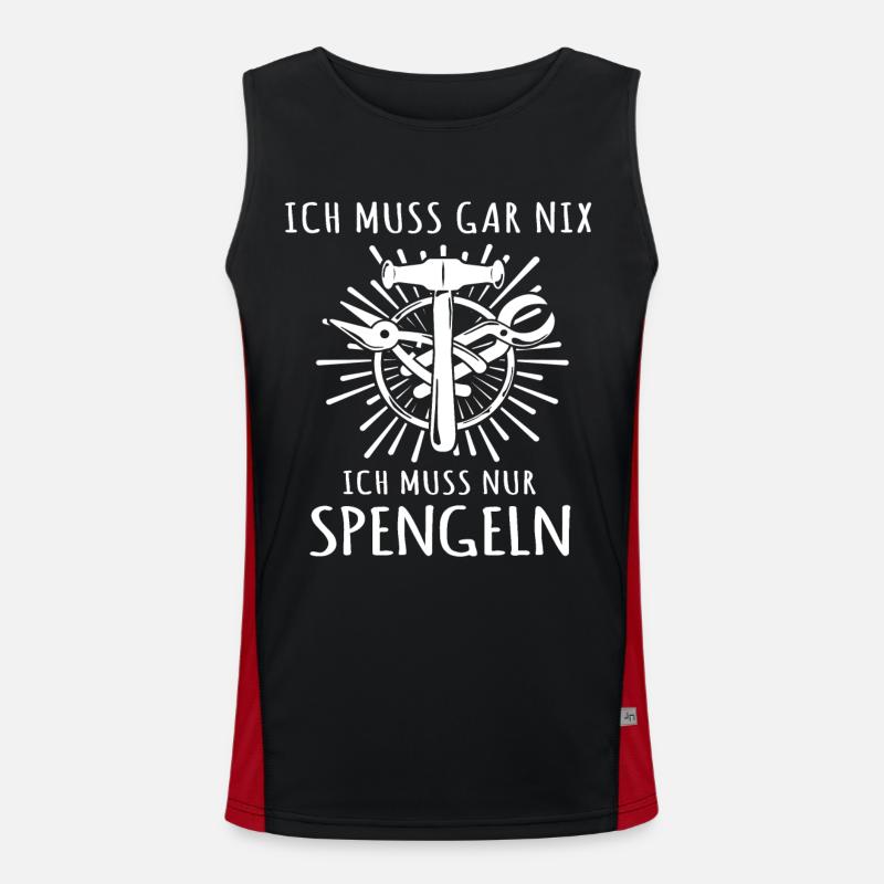 Spengler Bauspengler Karosseriespengler Funktionelles Kontrast-Tank Top für Männer 