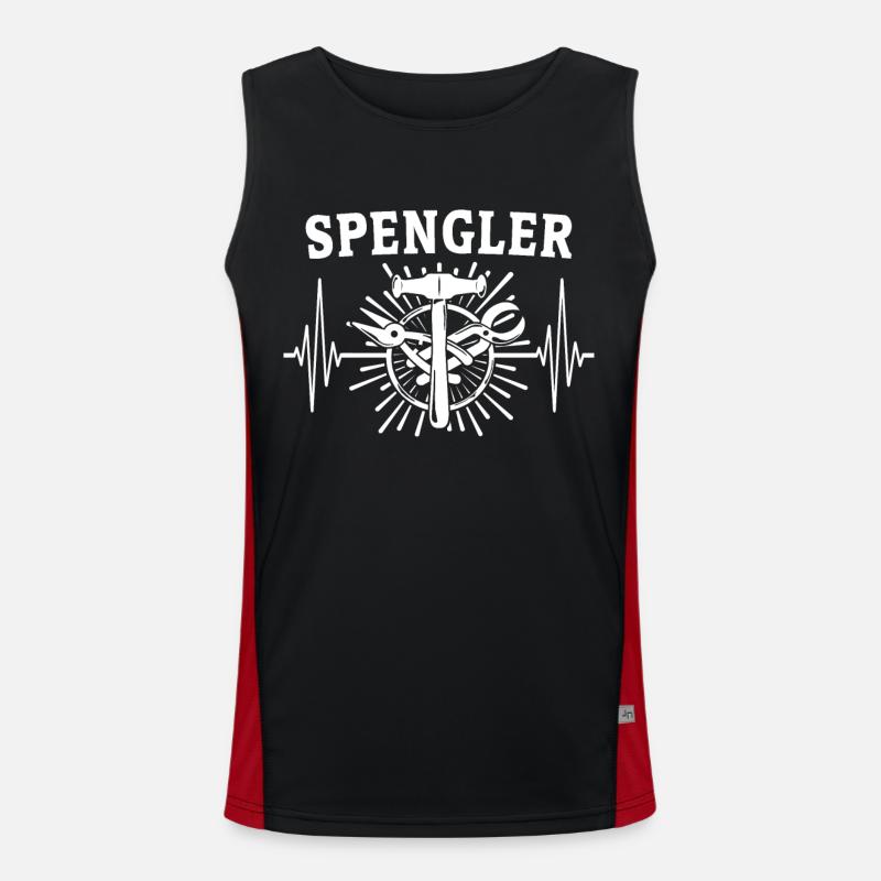 Spengler Bauspengler Karosseriespengler Funktionelles Kontrast-Tank Top für Männer 