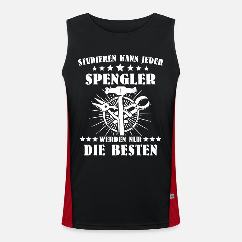 Spengler Bauspengler Karosseriespengler Funktionelles Kontrast-Tank Top für Männer 