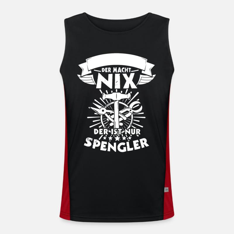 Spengler Spengeln Karosseriespengler Funktionelles Kontrast-Tank Top für Männer 