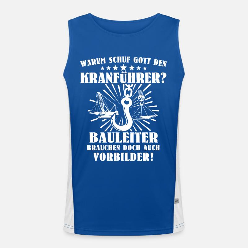 Kranführer Kran Kranfahrer Funktionelles Kontrast-Tank Top für Männer 