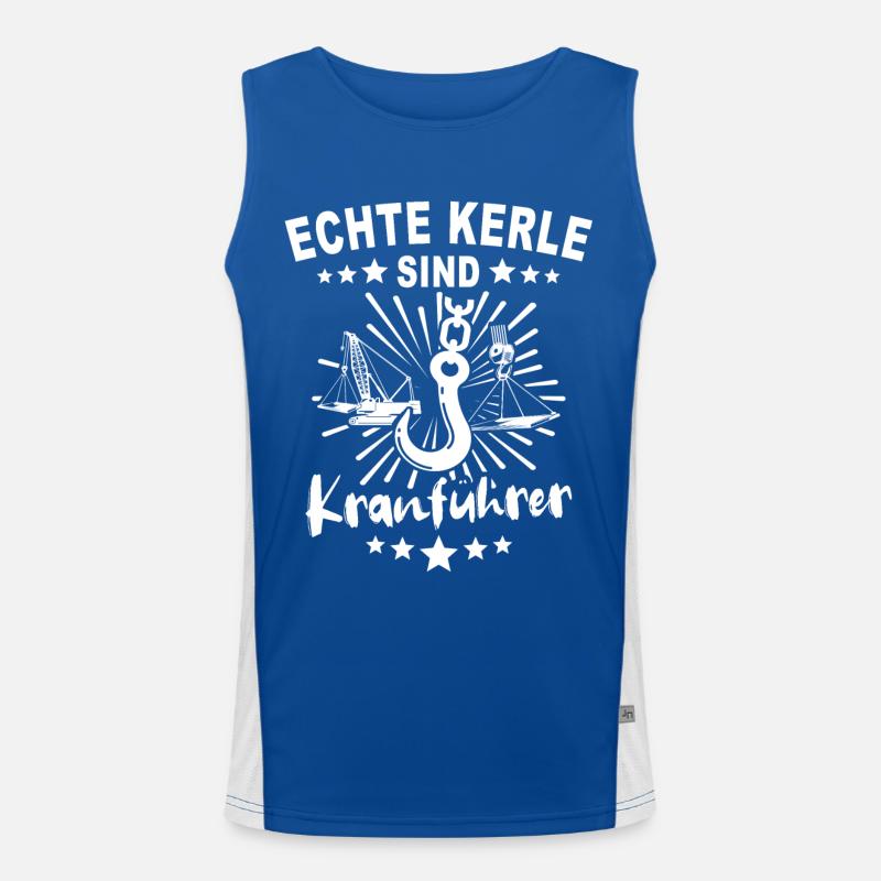 Kranführer Kran Kranfahrer Funktionelles Kontrast-Tank Top für Männer 