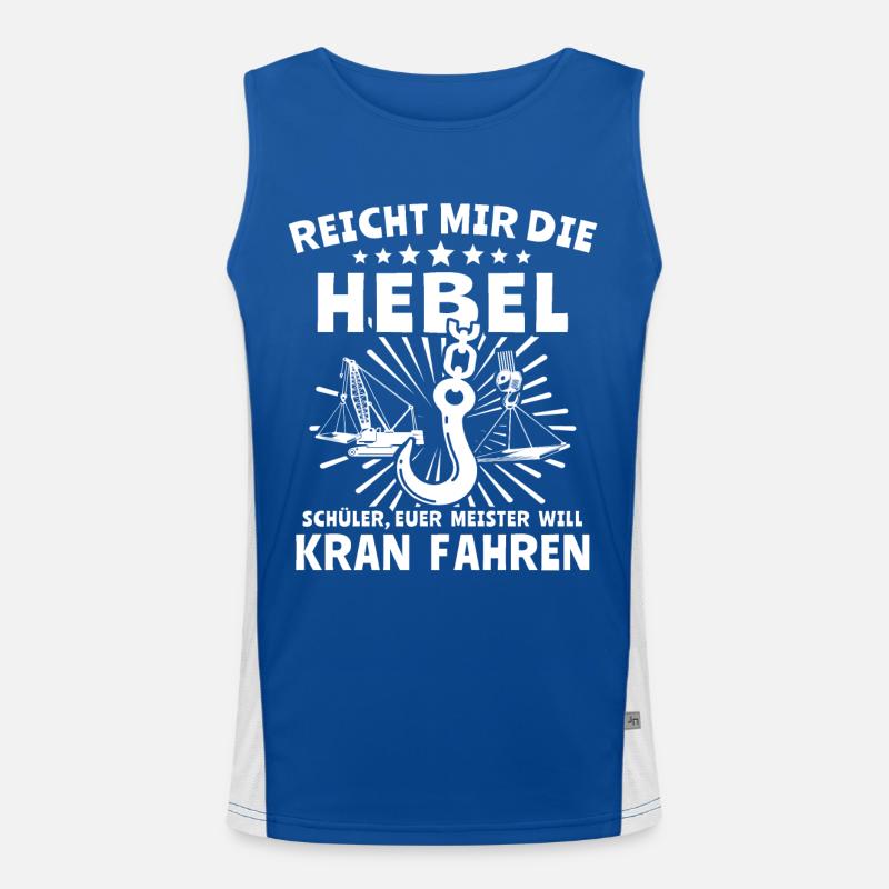 Kranführer Kran Kranfahrer Funktionelles Kontrast-Tank Top für Männer 