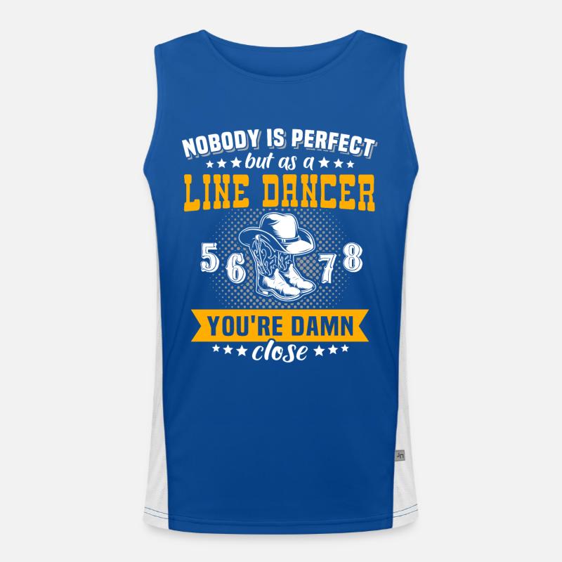 Line Dance Line Dancing Funktionelles Kontrast-Tank Top für Männer 