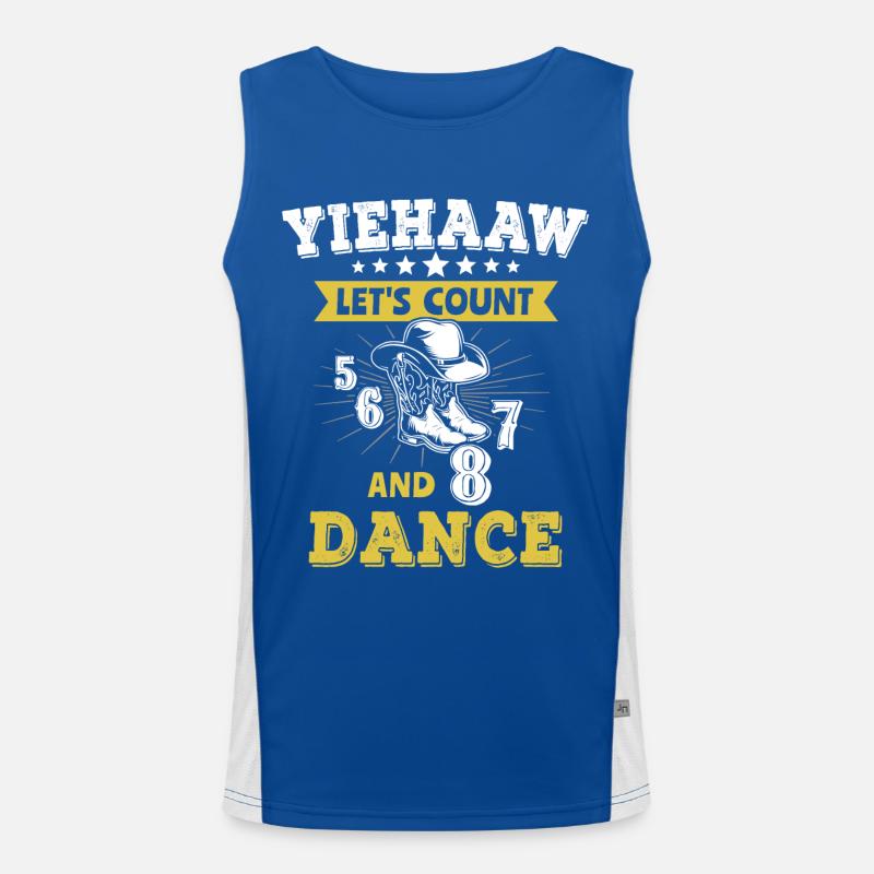 Line Dance Line Dancing Funktionelles Kontrast-Tank Top für Männer 