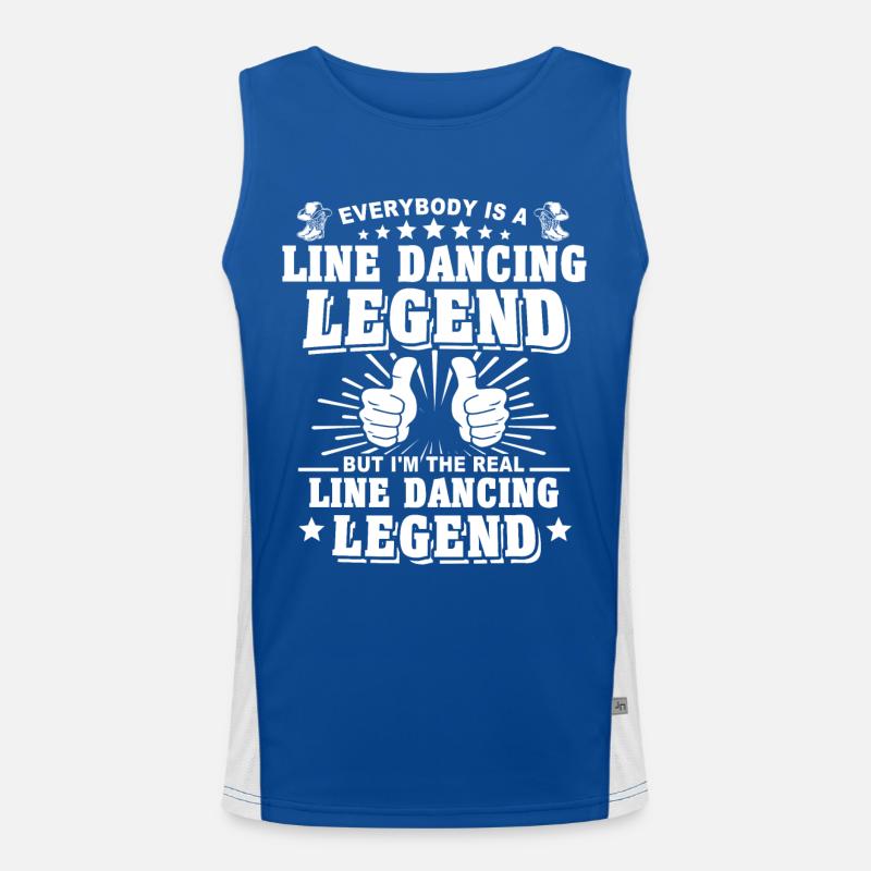 Line Dance Line Dancing Funktionelles Kontrast-Tank Top für Männer 