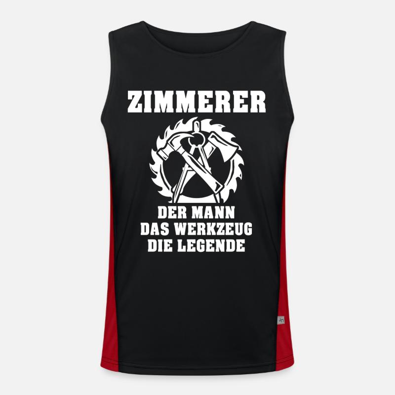 Zimmermann Zimmerer Funktionelles Kontrast-Tank Top für Männer 