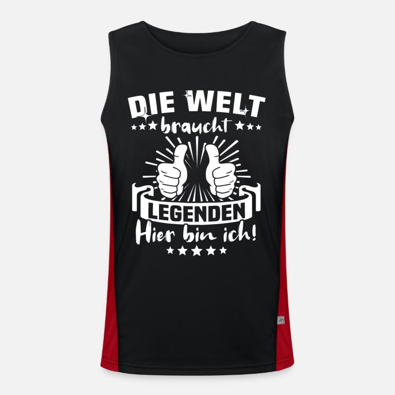Legende Legenden Funktionelles Kontrast-Tank Top für Männer 
