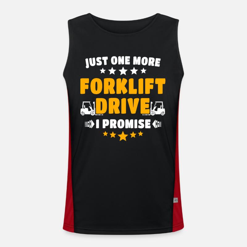 Gabelstapler Staplerfahrer Stapler Funktionelles Kontrast-Tank Top für Männer 