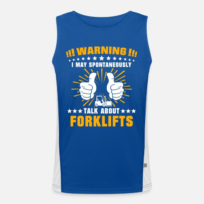 Gabelstapler Staplerfahrer Stapler Funktionelles Kontrast-Tank Top für Männer 