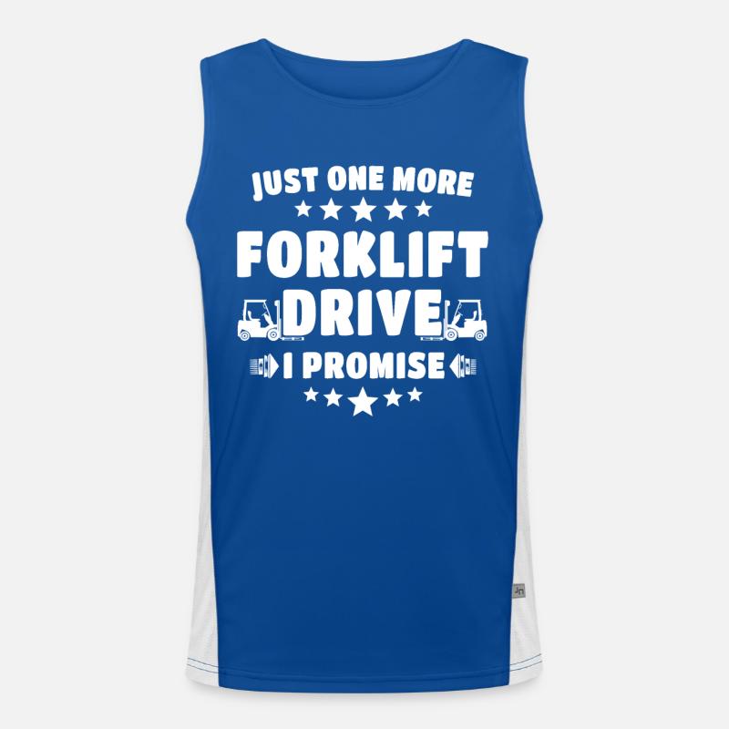 Forklift driver Men's Functional Contrast Tank Top 
