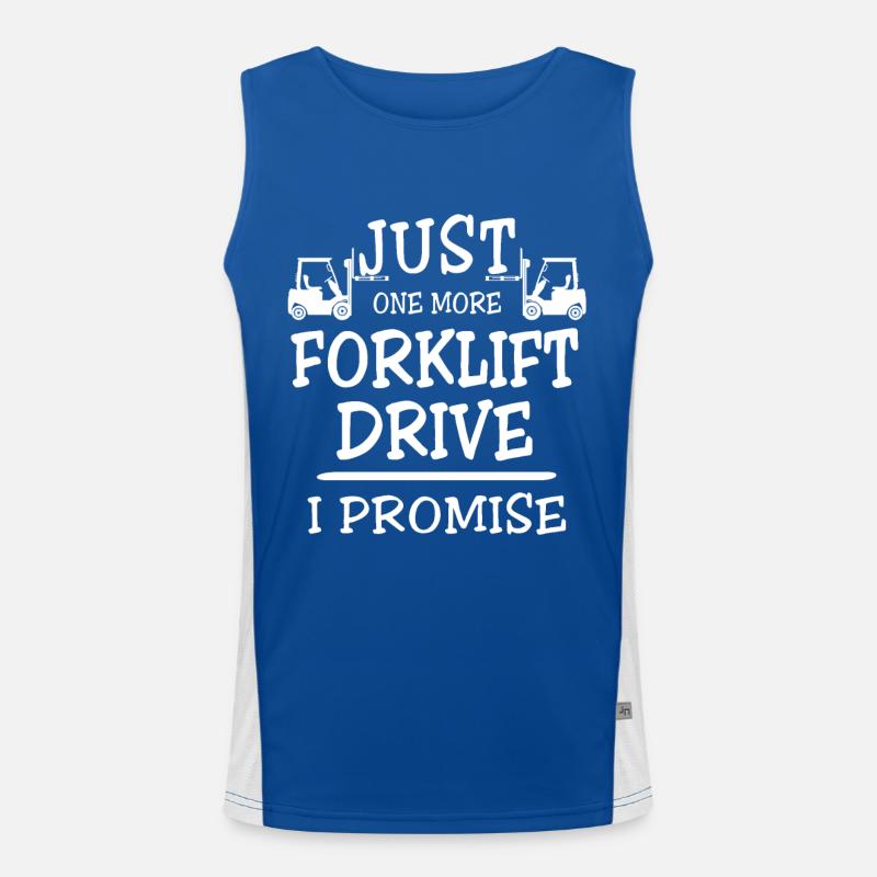 Stapler Staplerfahrer Funktionelles Kontrast-Tank Top für Männer 