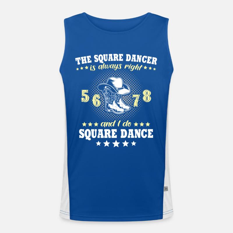 Line Dance Line Dancing Funktionelles Kontrast-Tank Top für Männer 