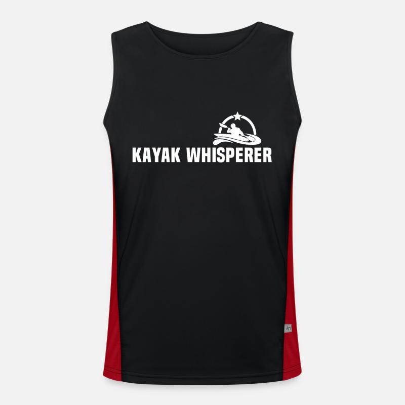 Kayaker Kayak Kayaking Funktionelles Kontrast-Tank Top für Männer 