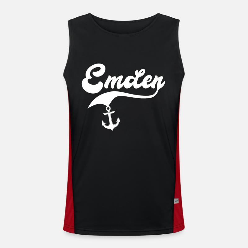 Emden motif Emdener Débardeur respirant contrasté Homme 