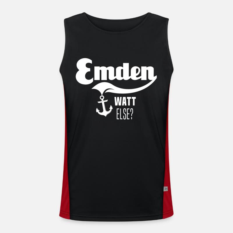 Emden Motif Emdener Débardeur respirant contrasté Homme 