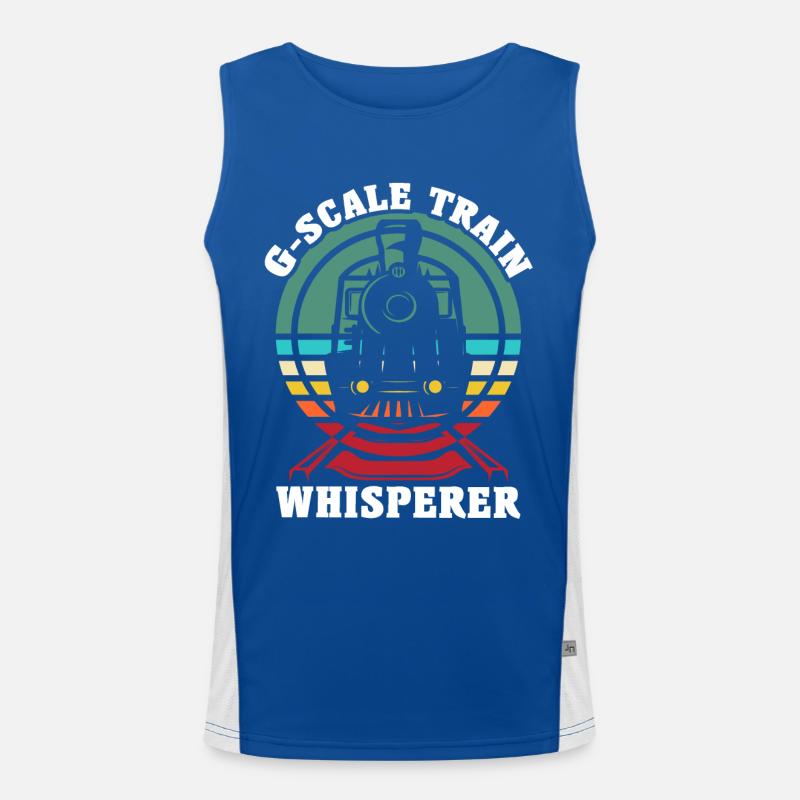 Gartenbahn Modelleisenbahn Spur G Funktionelles Kontrast-Tank Top für Männer 