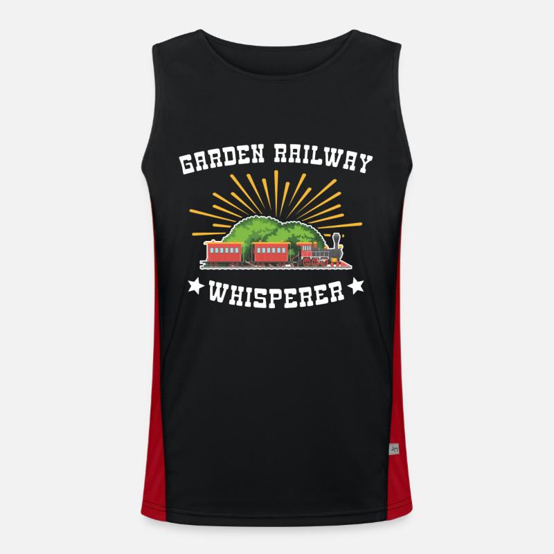 Gartenbahn Modelleisenbahn Spur G Funktionelles Kontrast-Tank Top für Männer 
