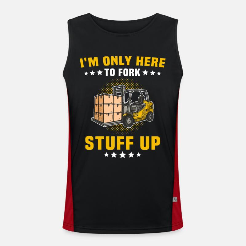 Stapler Gabelstapler Funktionelles Kontrast-Tank Top für Männer 