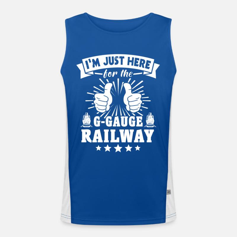 Gartenbahn Spur G Modellbahn Funktionelles Kontrast-Tank Top für Männer 