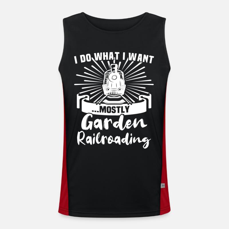 Gartenbahn Modellbahn Spur G Funktionelles Kontrast-Tank Top für Männer 