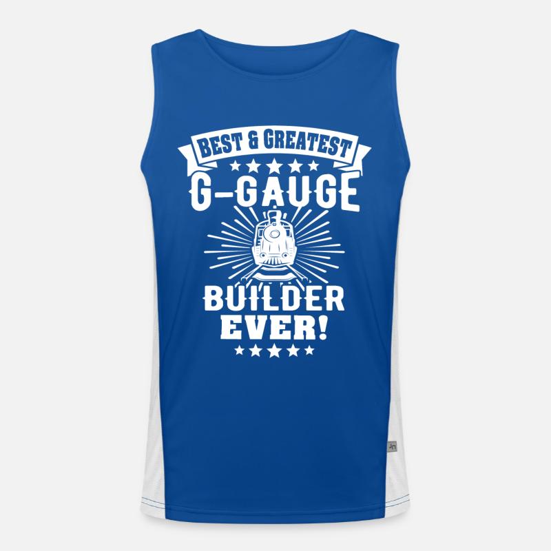 Gartenbahn Modellbahn Spur G Funktionelles Kontrast-Tank Top für Männer 
