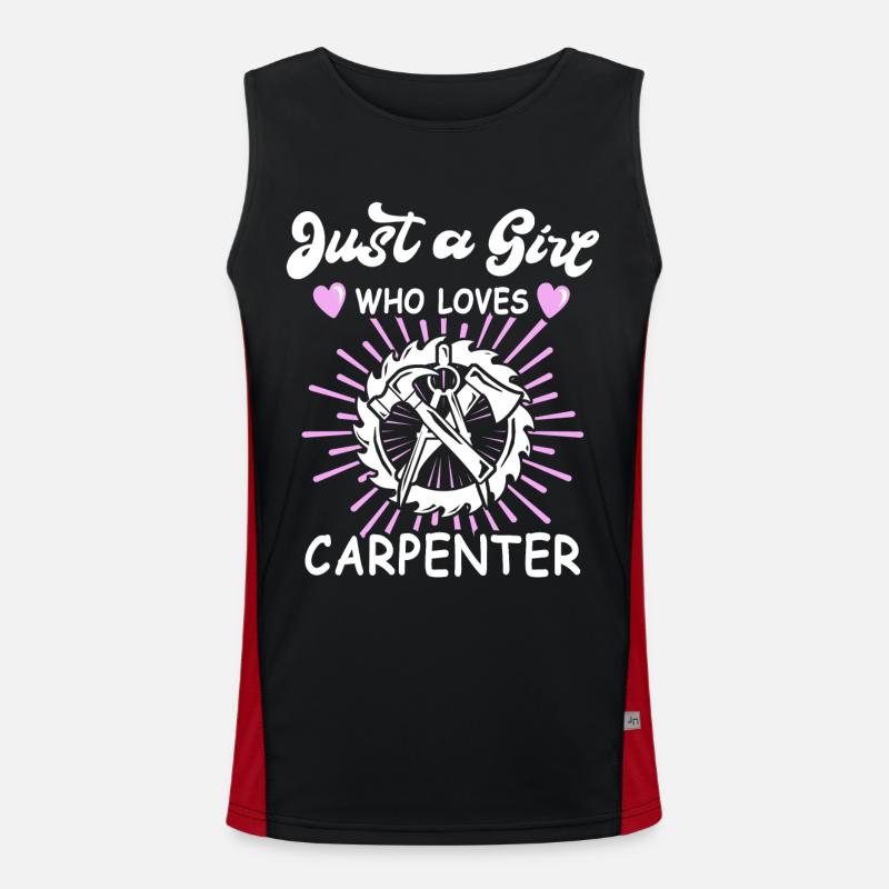 Carpenter, carpenter, carpenter, Men's Functional Contrast Tank Top 
