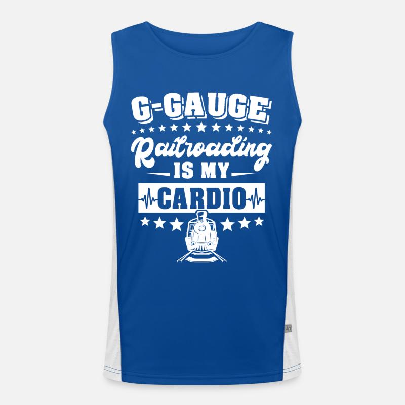 Garden Railway Gauge Model Railway Men's Functional Contrast Tank Top 