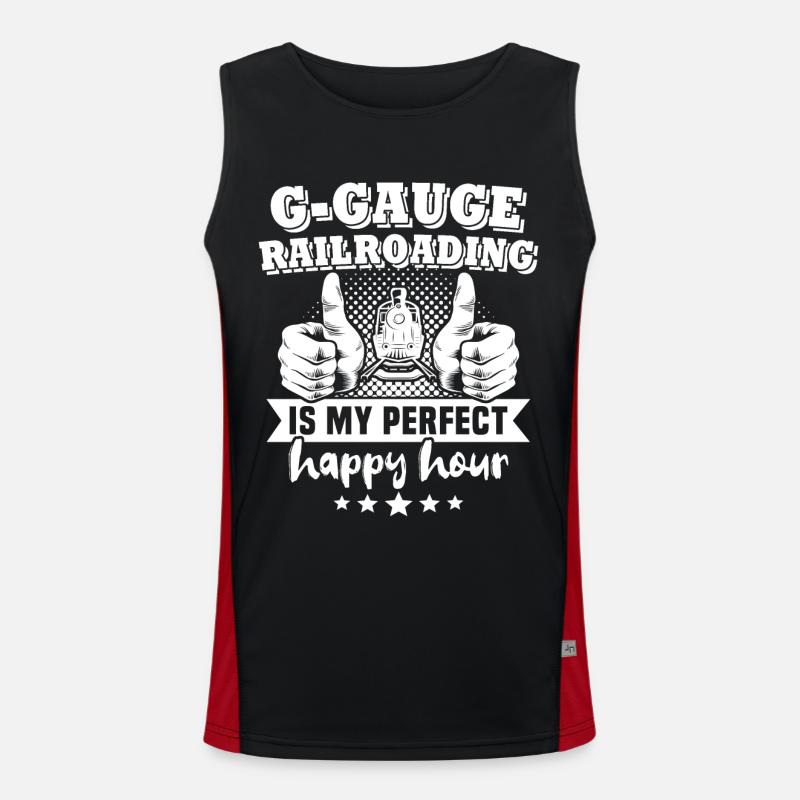 Gartenbahn Spur G Modelleisenbahn Funktionelles Kontrast-Tank Top für Männer 