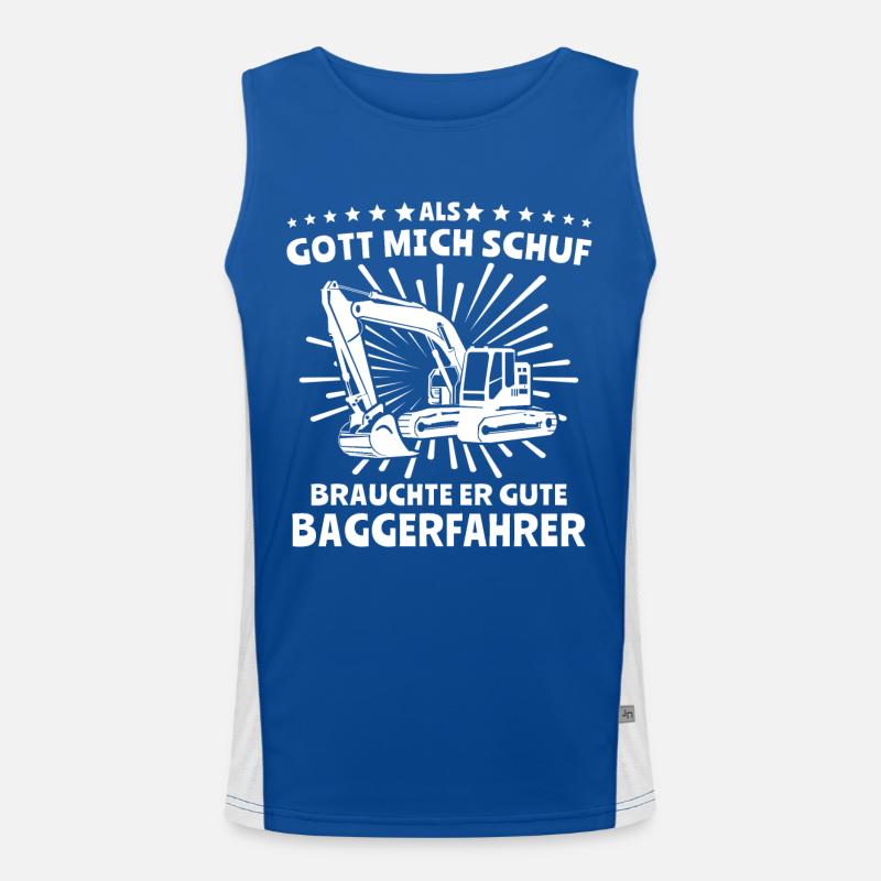 Baggerfahrer Bagger Funktionelles Kontrast-Tank Top für Männer 