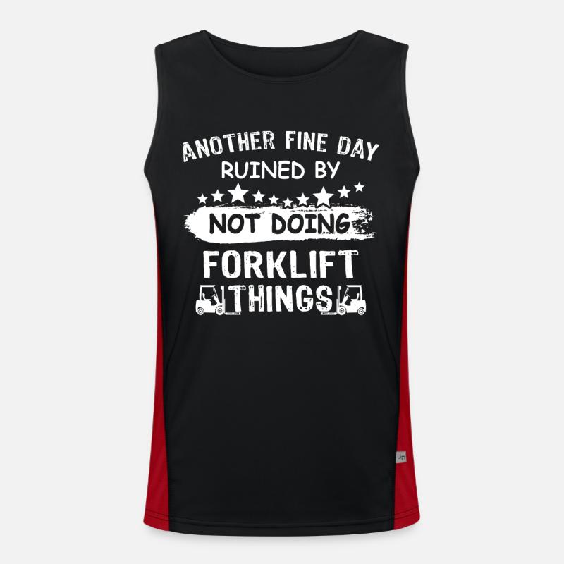 Staplerfahrer Stapler Funktionelles Kontrast-Tank Top für Männer 