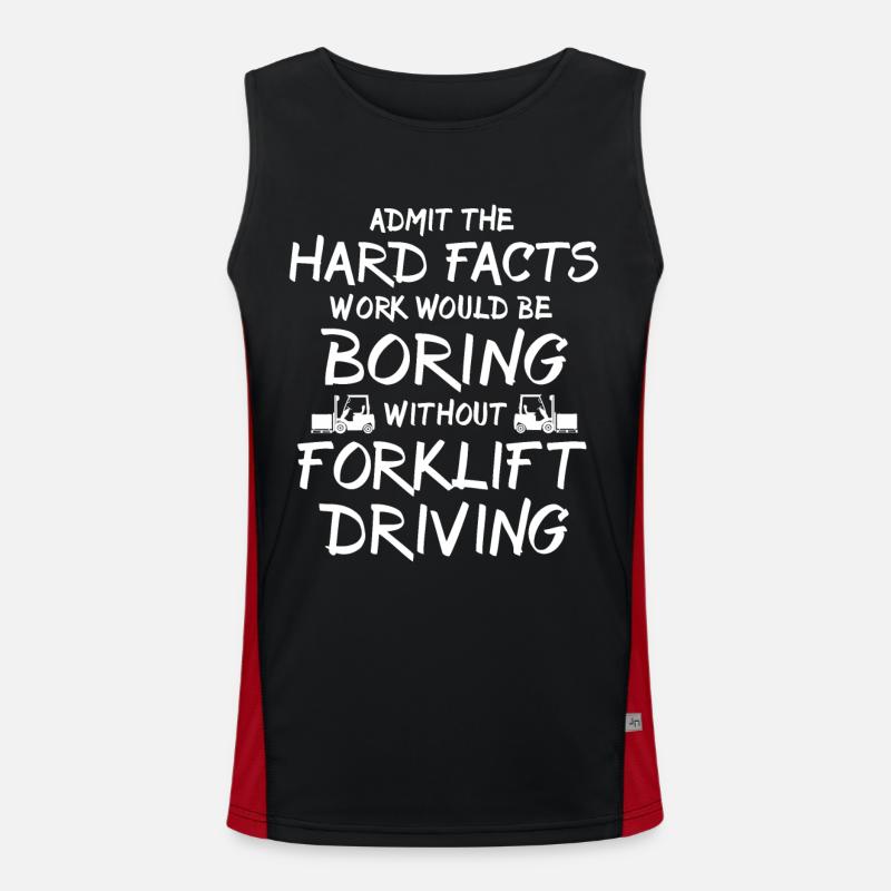 Staplerfahrer Stapler Funktionelles Kontrast-Tank Top für Männer 