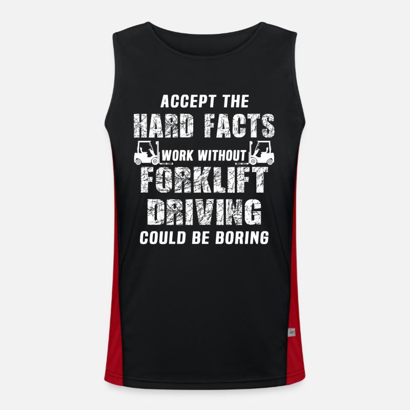 Staplerfahrer Stapler Funktionelles Kontrast-Tank Top für Männer 