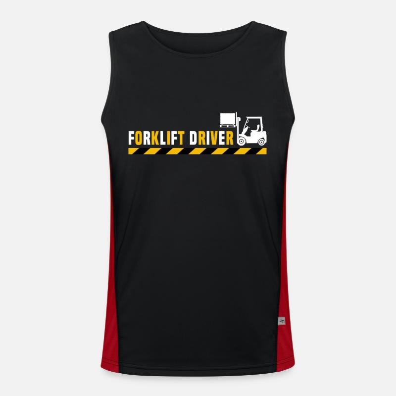 Staplerfahrer Stapler Funktionelles Kontrast-Tank Top für Männer 
