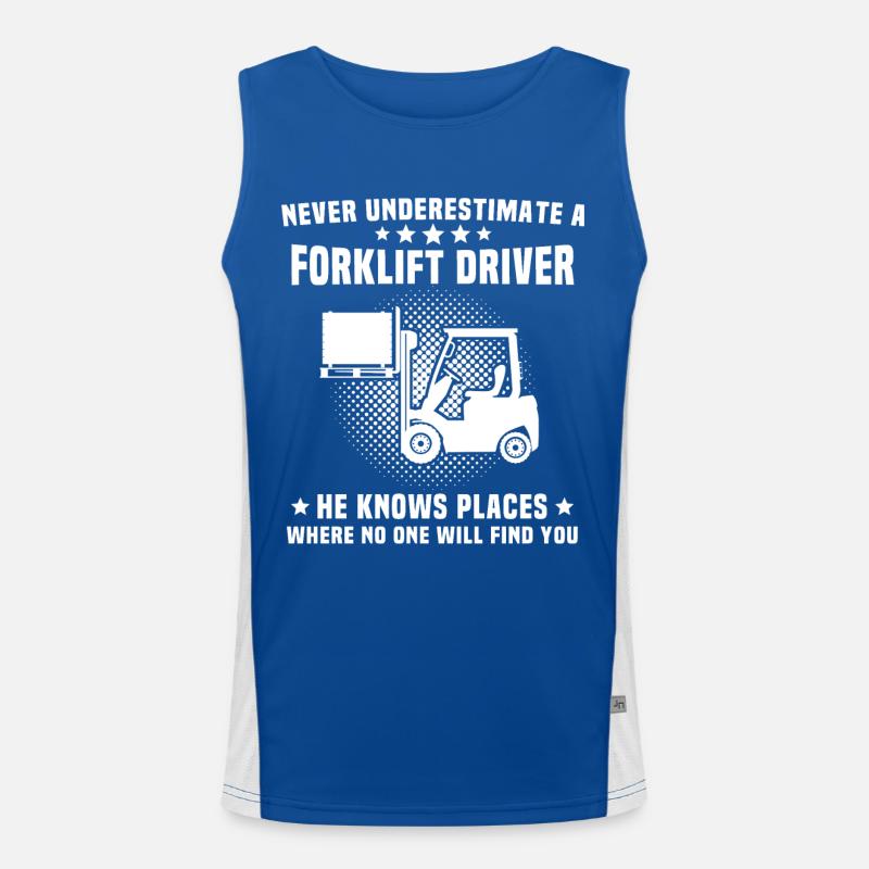 Stapler Staplerfahrer Funktionelles Kontrast-Tank Top für Männer 