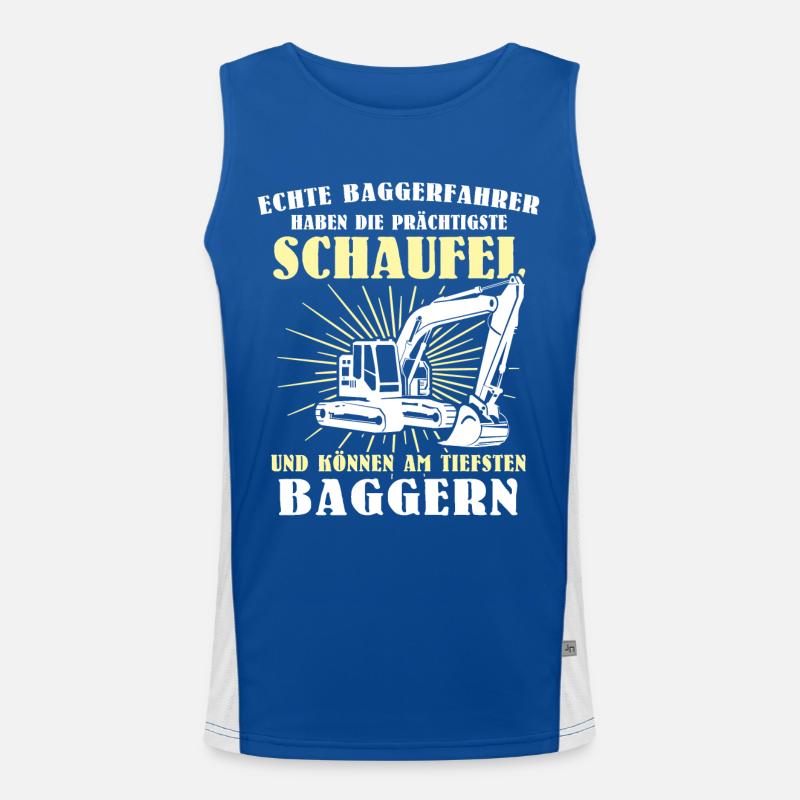 Bagger Baggerfahrer Funktionelles Kontrast-Tank Top für Männer 