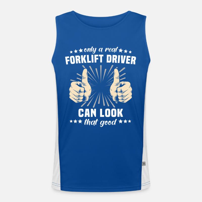 Stapler Gabelstapler Funktionelles Kontrast-Tank Top für Männer 
