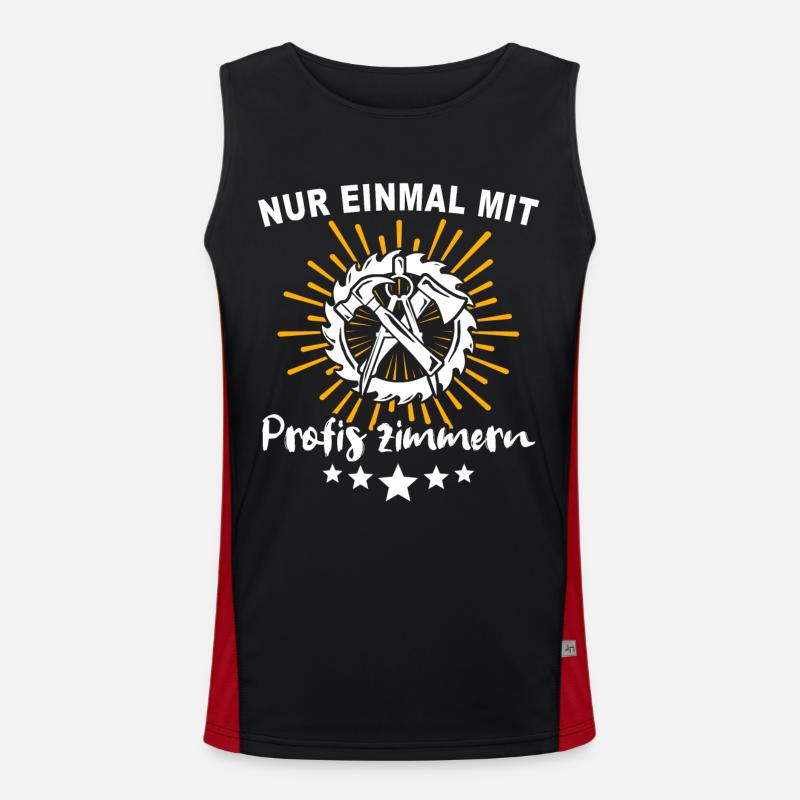 Carpenter, carpenter, carpenter, Men's Functional Contrast Tank Top 