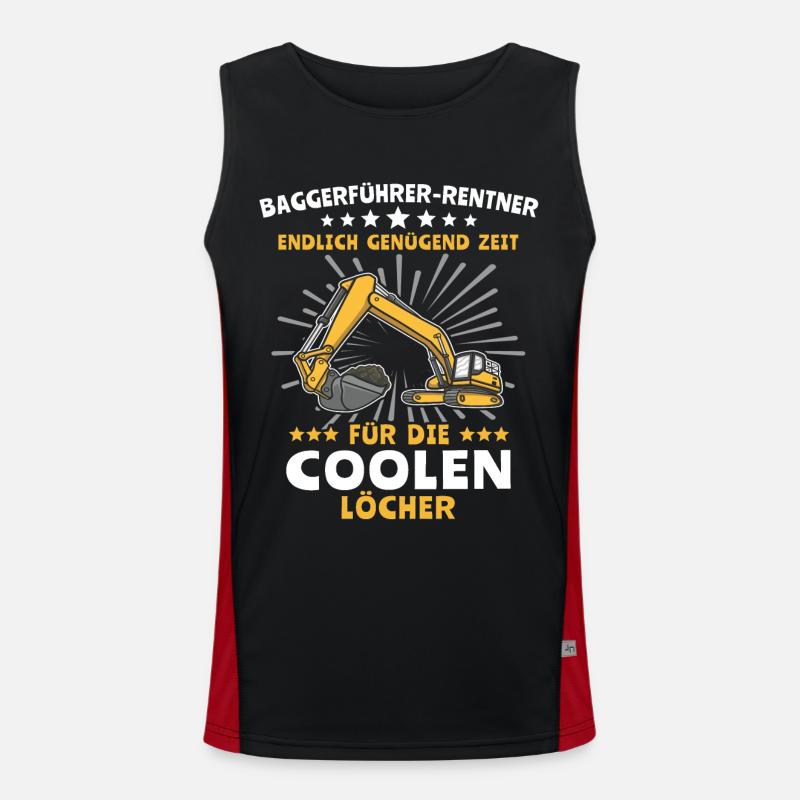 Baggerfahrer Bagger Funktionelles Kontrast-Tank Top für Männer 