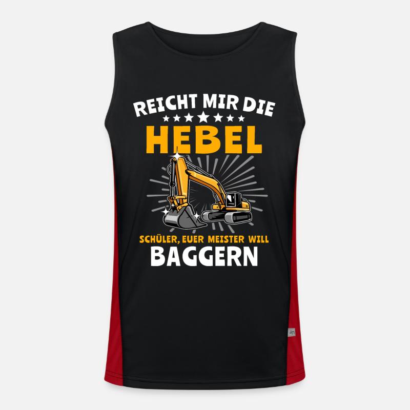 Baggerfahrer Bagger Funktionelles Kontrast-Tank Top für Männer 