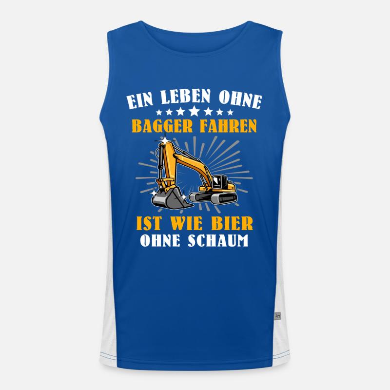 Baggerfahrer Bagger Funktionelles Kontrast-Tank Top für Männer 