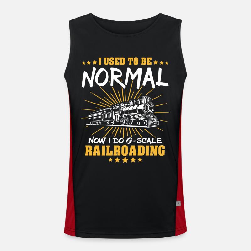 Gartenbahn Spur G Modelleisenbahn Funktionelles Kontrast-Tank Top für Männer 