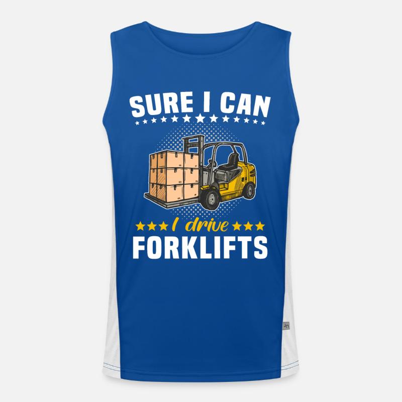 Stapler Staplerfahrer Funktionelles Kontrast-Tank Top für Männer 